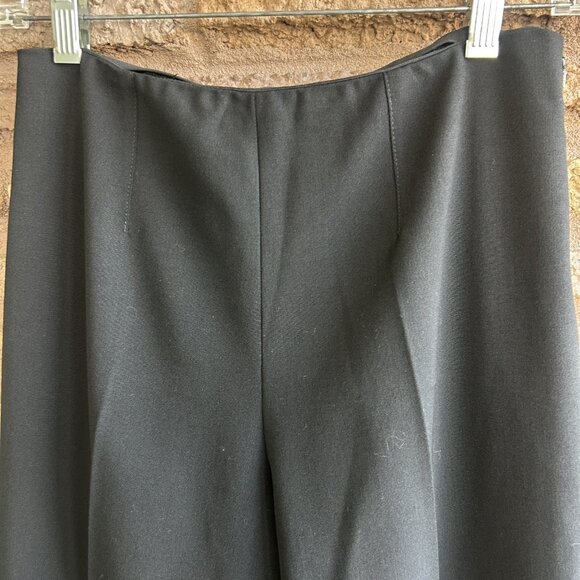 Ralph Lauren Black Label Designer Black Wool Blend Side Zip Pants Size 4 - Picture 4 of 6